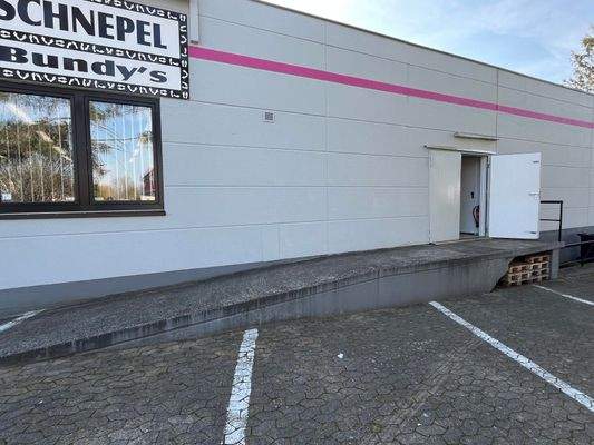 Rampe für Warenlieferungen