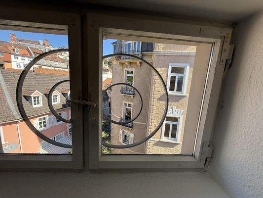 Blick aus dem Schlafzimmer