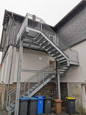 Rettungsweg mit Balkon