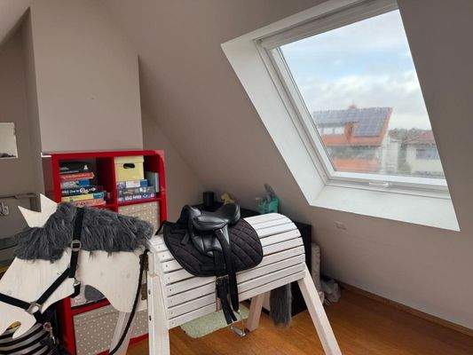 Teilansicht Kinderzimmer Dachgeschoss