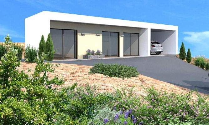 Kreta, Kokkino Chorio: Sofort bebaubares Grundstück mit Meerblick zu verkaufen