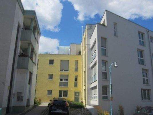 Rückseite des Gebäudes