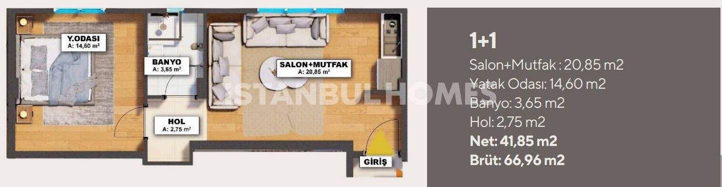 Nature-View Flats with Indoor Pool in Üsküdar İstanbul