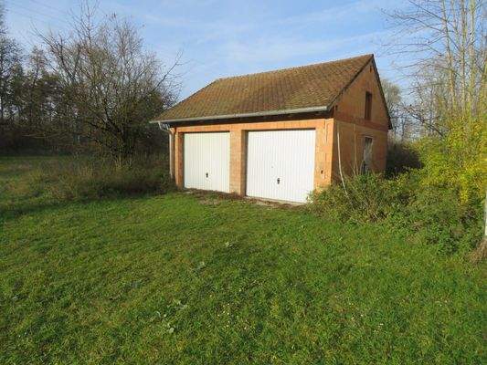 Doppelgarage in Ziegelmassivbauweise 