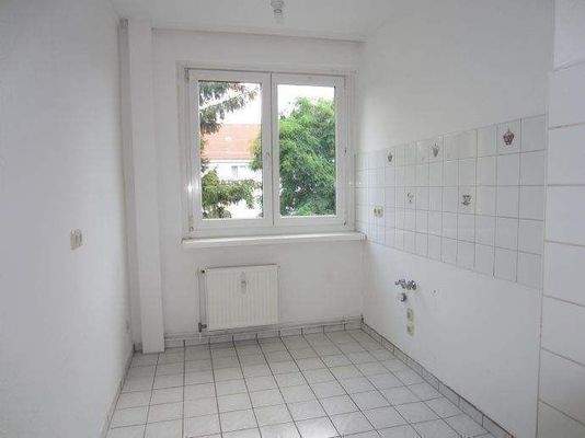 Küche mit Fliesenspiegel