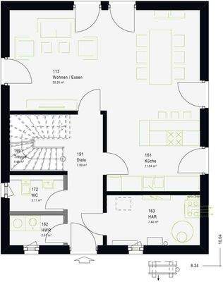 Grundriss Erdgeschoss