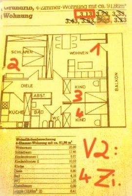 Grundriss.WE 3.13.V2 via 4 Zi. auf 91,86 m²