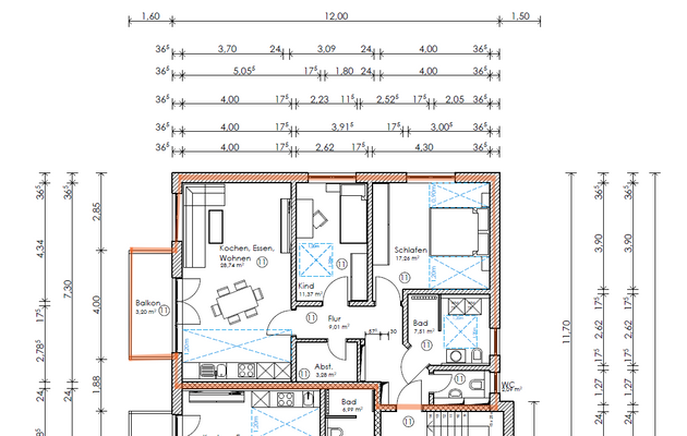 Grundriss Wohnung Nr. 11