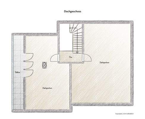 Dachgeschoss vor Ausbau