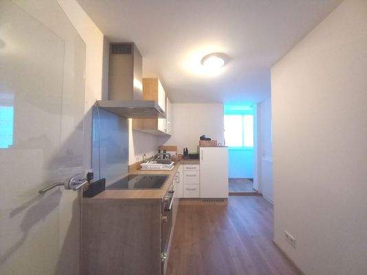 Küche mit Einbauküche