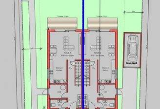 ges Grundstück geteilt 2 DHH