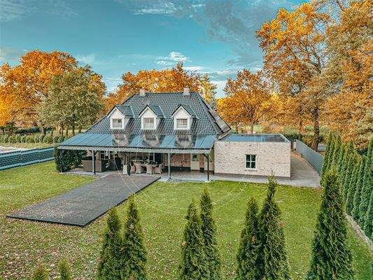 Eine rückwärtige Ansicht