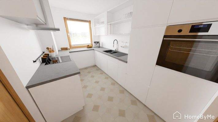 Küche OG (digital möbliert)