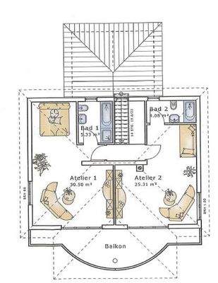 Variante 1 - Grundriss OG