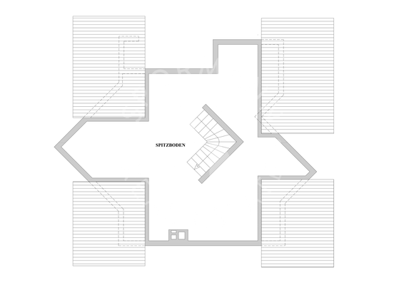 Grundriss Spitzboden