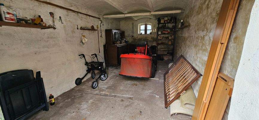Blick in die Garage