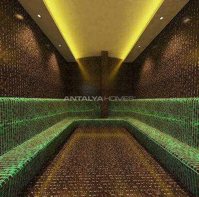 Seafront Apartments in a Complex with Rich Amenities in Alanya