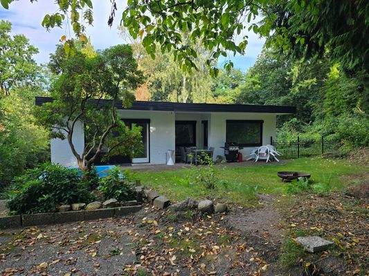 Maison Immobilien Bungalow Buchholz Ansicht Hinten Terrasse