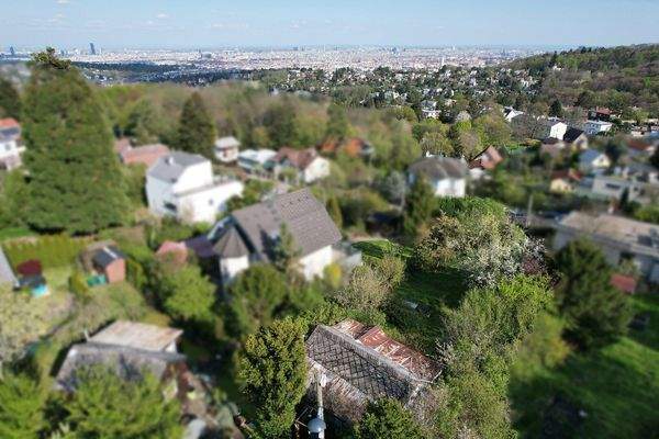 Drohne Grundstücksansicht mit Wienblick