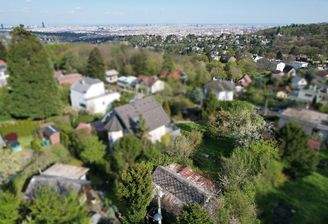 Drohne Grundstücksansicht mit Wienblick