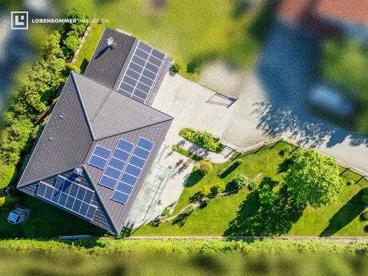 Luftaufnahme des Anwesen