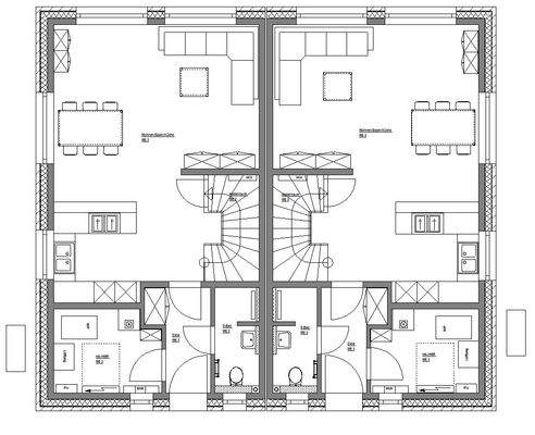Grundrissentwurf Erdgeschoss