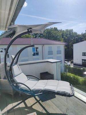 Verglaste Dachterrasse