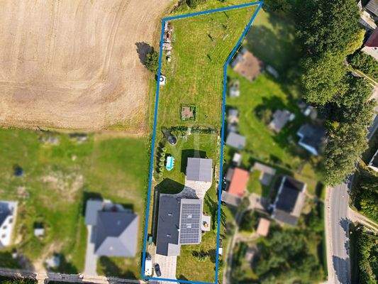 Grundstück eingezeichnet