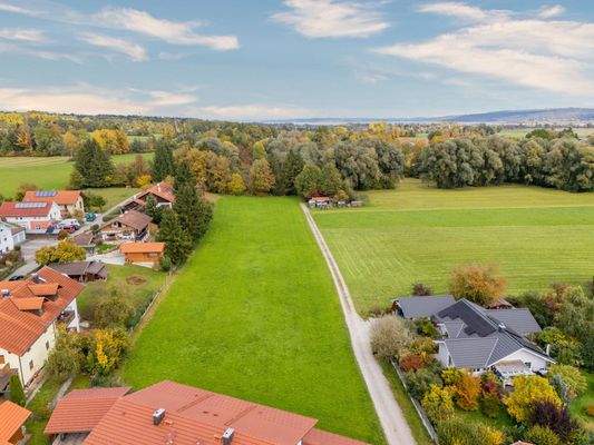 Blick auf das Grundstück