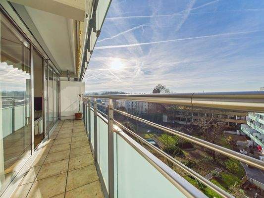 Balkon in südwestlicher Ausrichtung