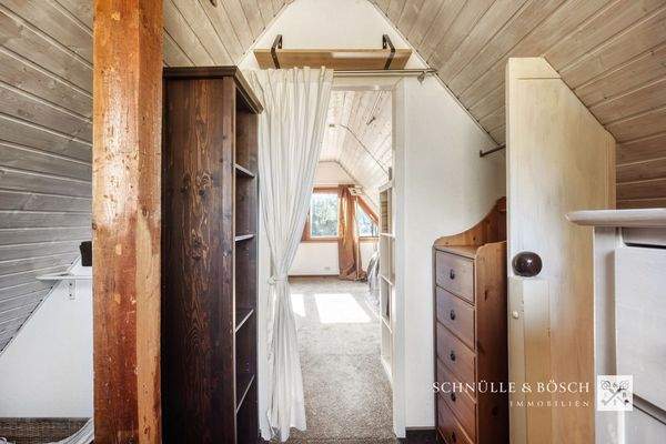 Ankleidebereich im Dachgeschoss