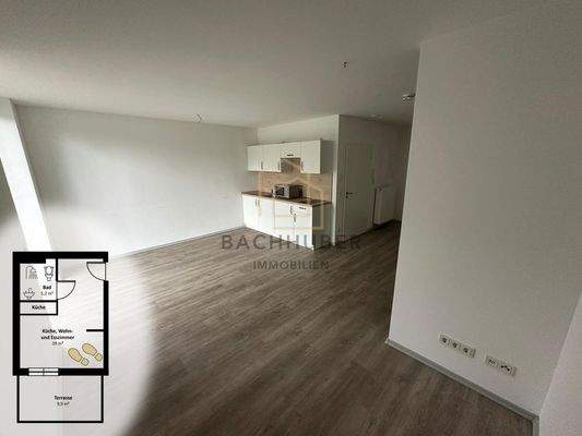 Wohnbereich und Küche