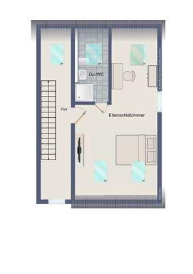 Dachgeschoss (kein Maßstab)