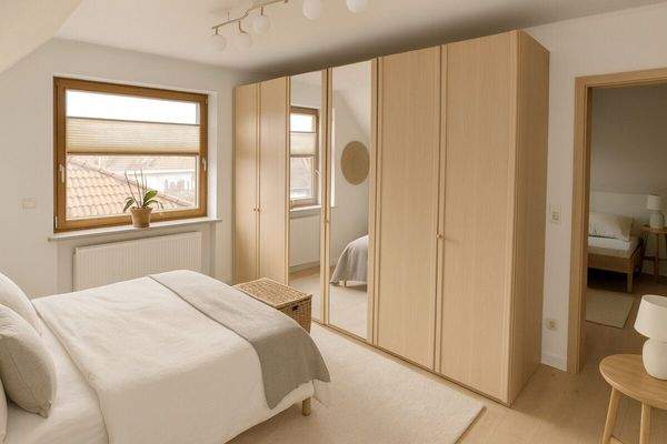 HOMESTAGING Schlafzimmer 1 (KI generiert)