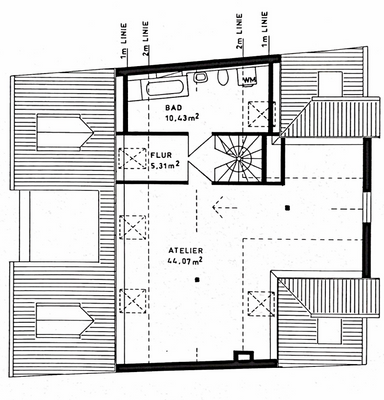 Grundriss - obere Ebene