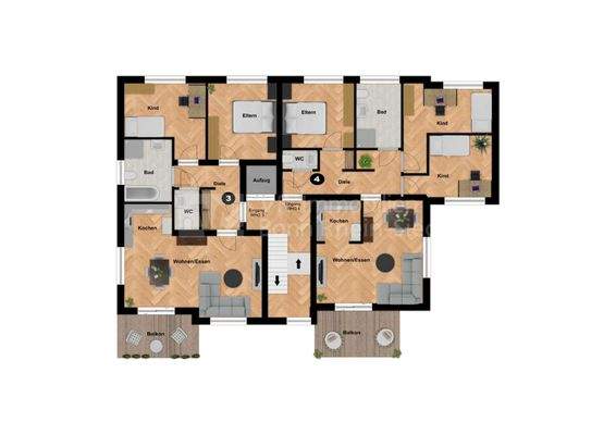 Grundriss Obergeschoss