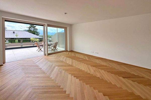 Der Wohnbereich präsentiert sich als wahres Herzstück der Wohnung