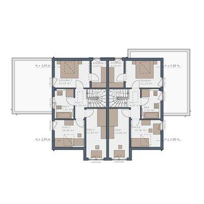 Grundriss Obergeschoss