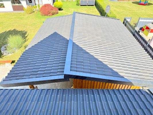 Dachaufsicht Carport