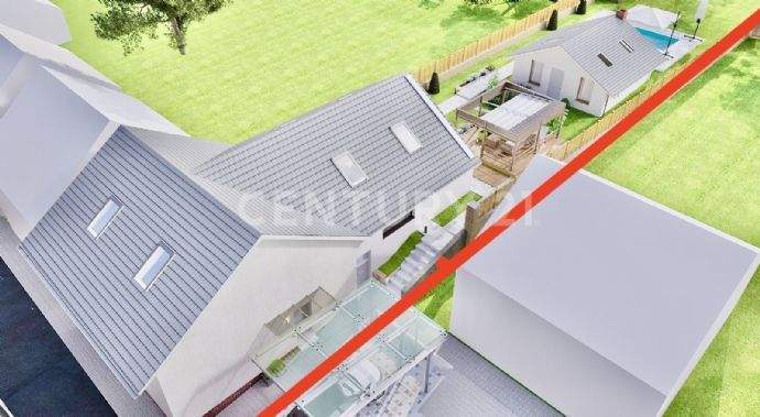 Aussen Visualisierung mit möglichen Anbau