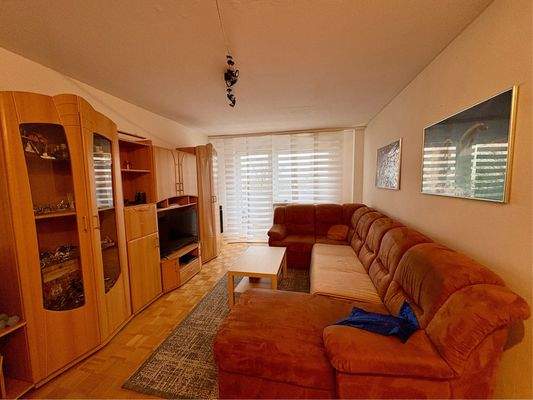 Wohnen mit Blick Richtung Balkon