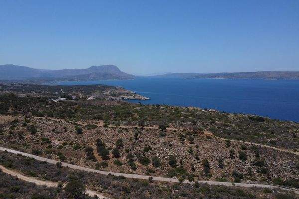 Kreta, Kokkino Chorio: Grundstück mit unvergleichlichem Meerblick zu verkaufen