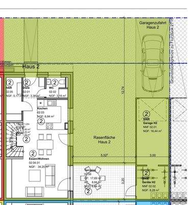 Grundriss Erdgeschoss Haus 2