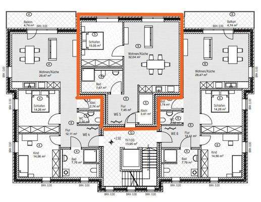 231023 Grundriss 1. OG Am Sonnenbrink