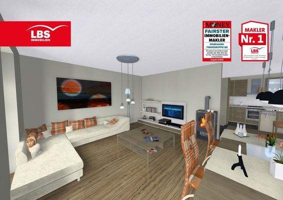 offener Wohn- / Essbereich