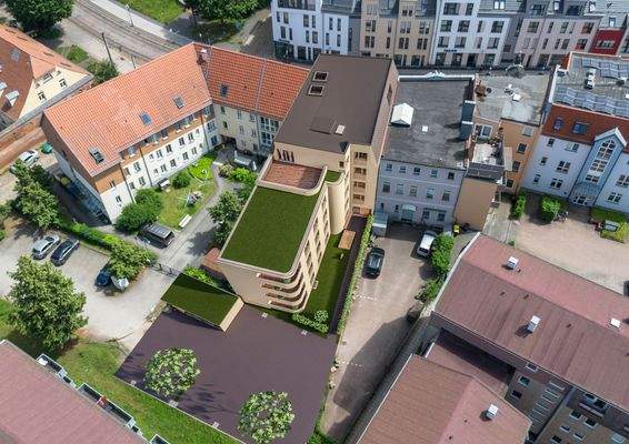 Überflug Vogelperspektive