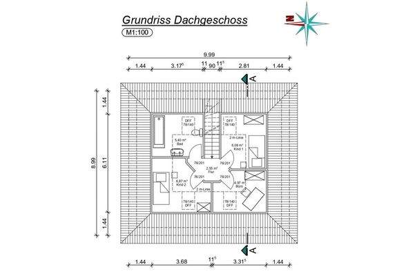 Grundriss Dachgeschoss