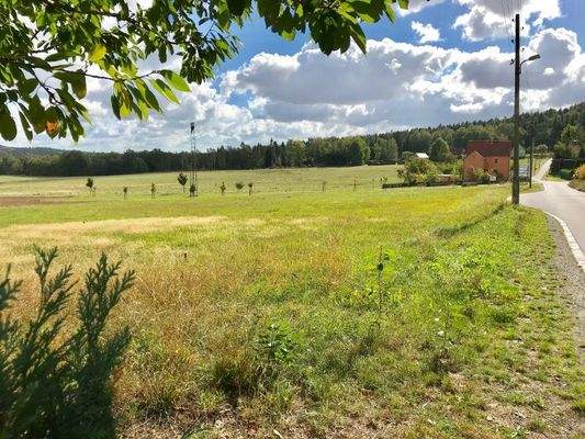 Freier Blick über Wiesen & Wälder