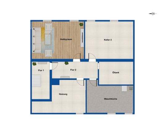 Ground plan basement