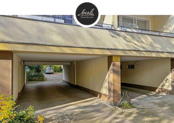 Zufahrt zu den Stellplätzen